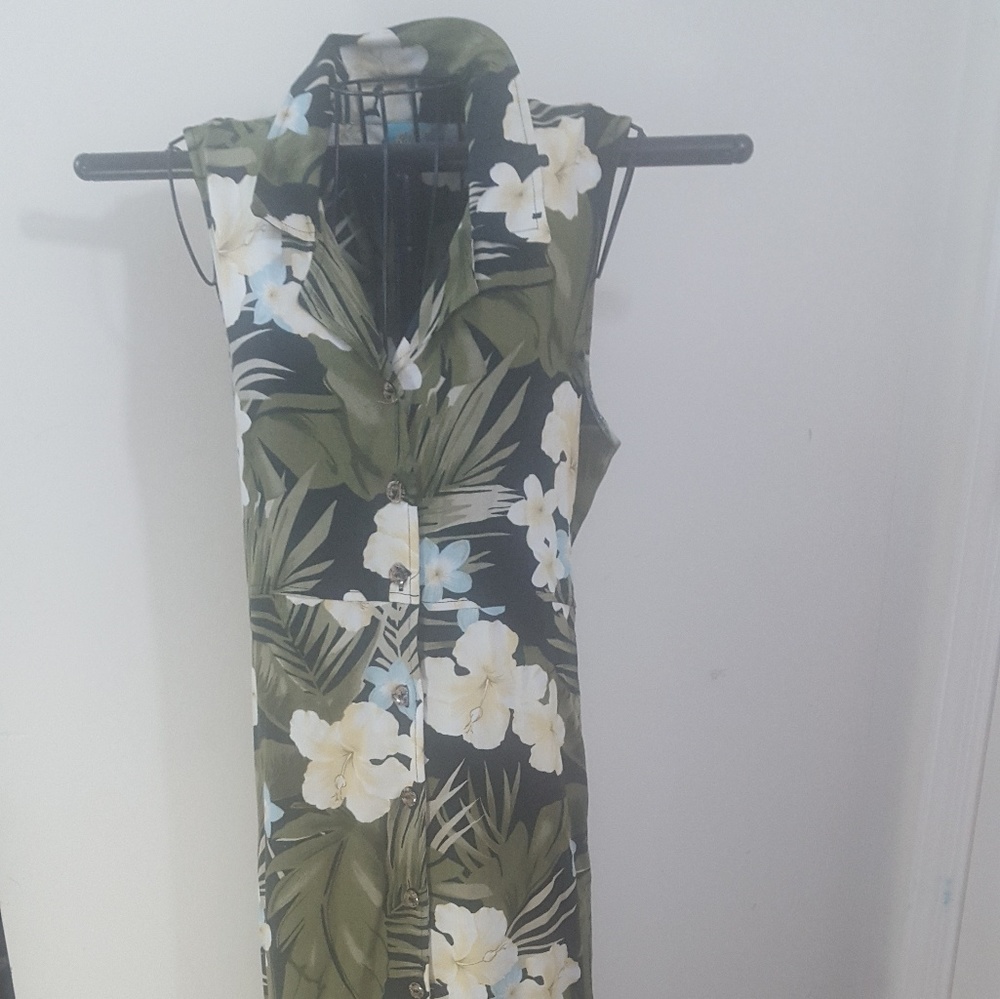 Bahama Beach VTG 90S Floral Maxi